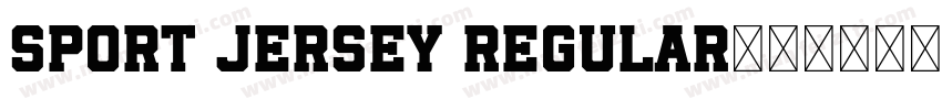 Sport Jersey Regular字体转换